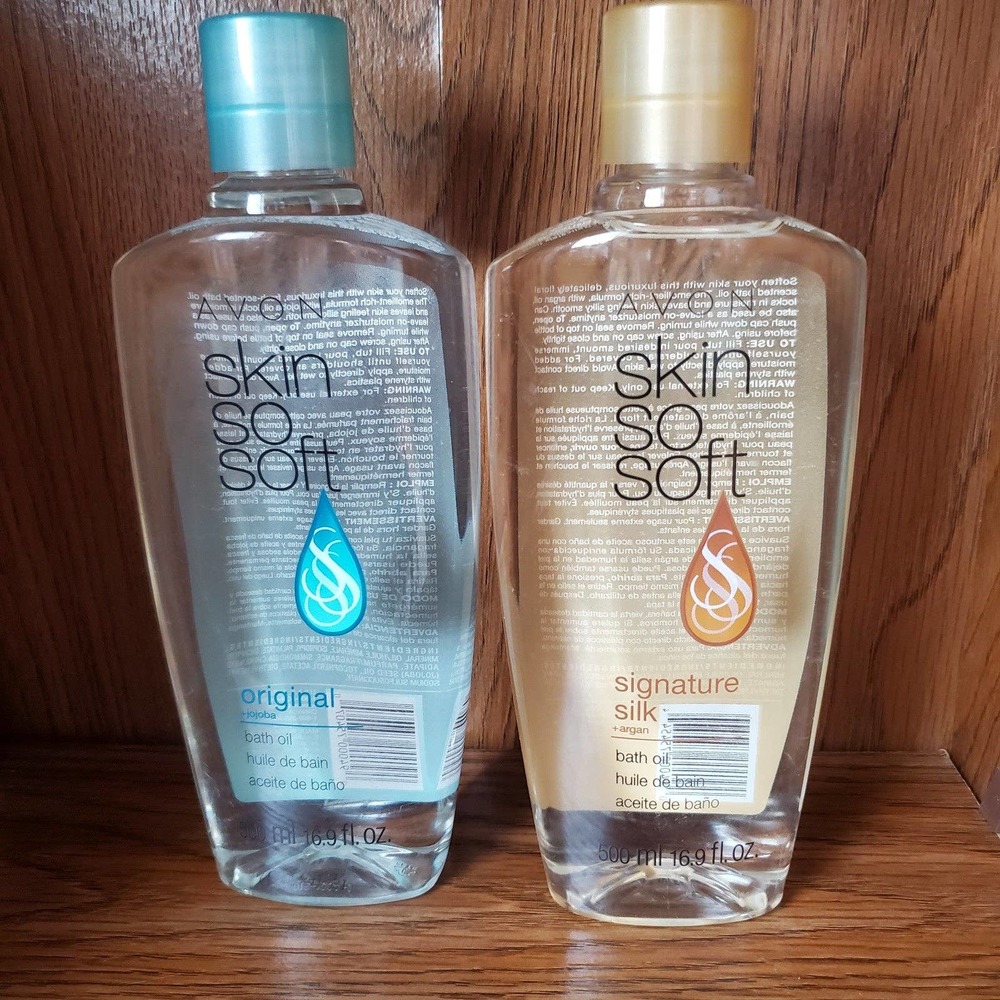 AVON Skin So Soft ARGAN BATH OIL 500ml 16.9 fl.oz. (BUNDLE)